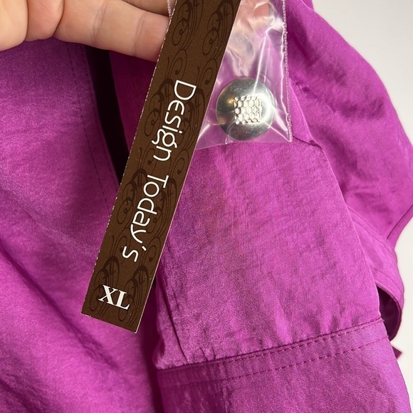 NWT Vintage Design Today’s Hot Fuchsia Pink 80’s Jacket - Picture 7 of 10
